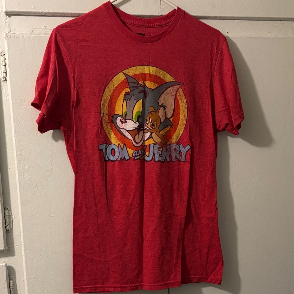 Tom and Jerry Red Graphic Tee